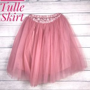 Knee Length Tulle Skirt